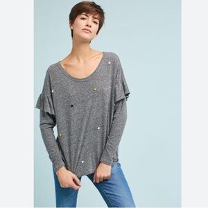 Sundry Star Ruffle Top